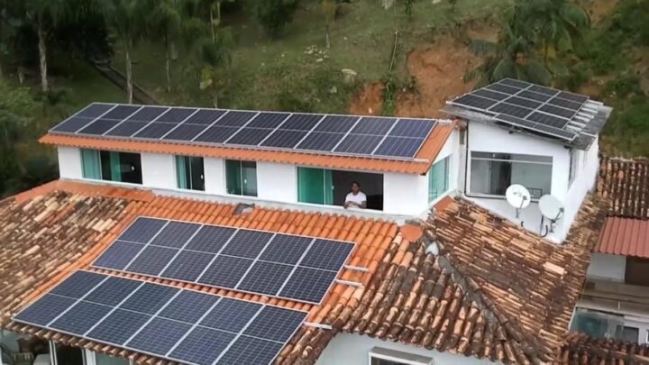 Placas solares na gavea